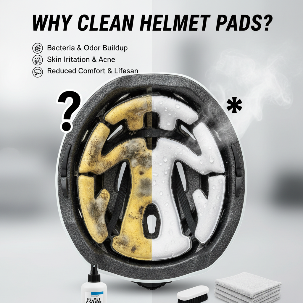 Why Clean Helmet Pads? - how to clean helmet pads