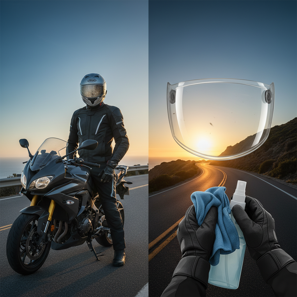 Understanding the Importance of a Clean Visor - how to clean motorcycle helmet visor