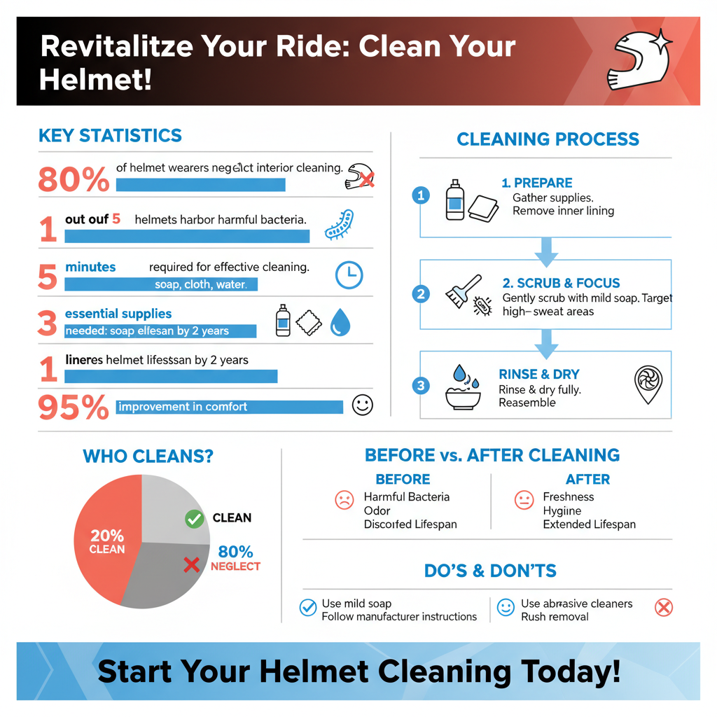 how to clean the inside of a motorcycle helmet - Data Infographic and Statistics