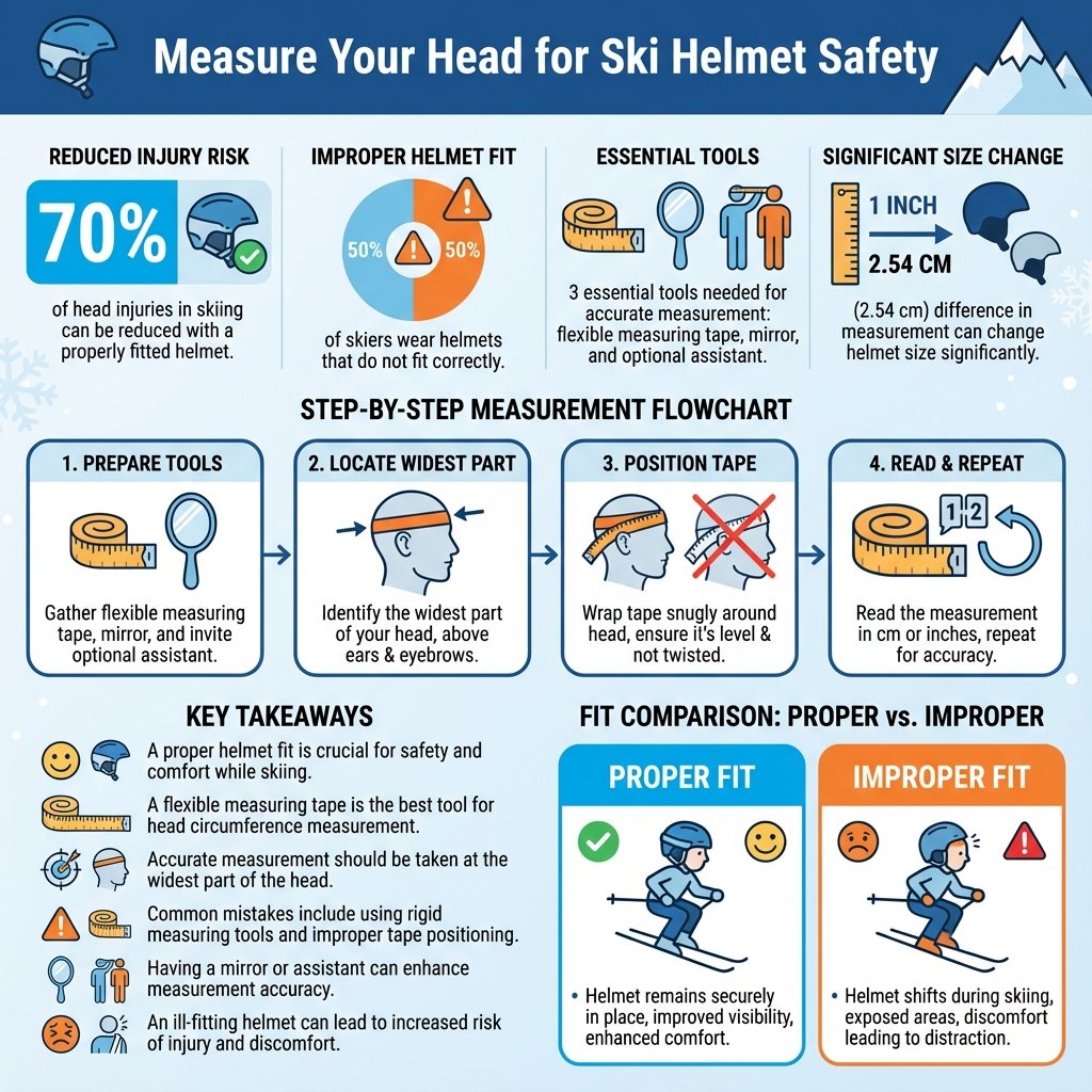 how to measure head circumference for ski helmet - Data Infographic and Statistics