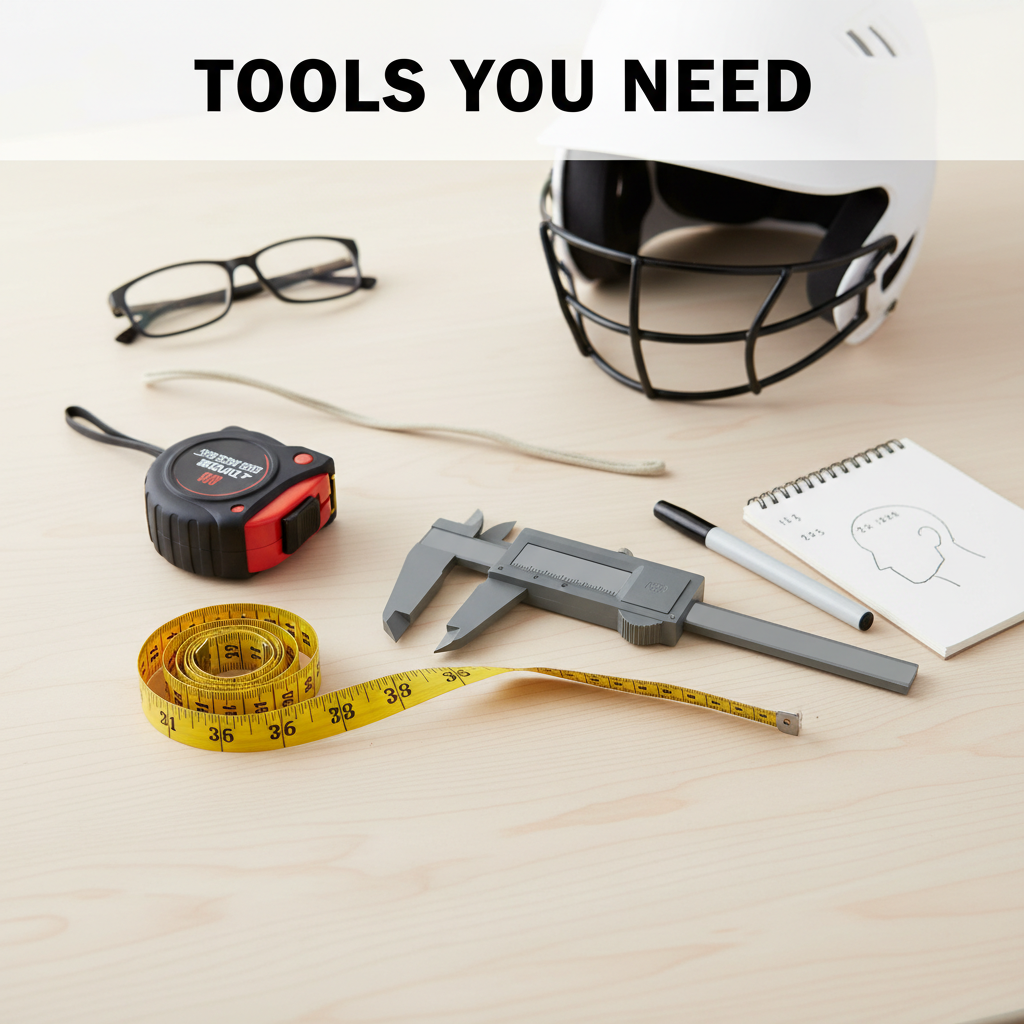Tools You Need - how to measure head for baseball helmet