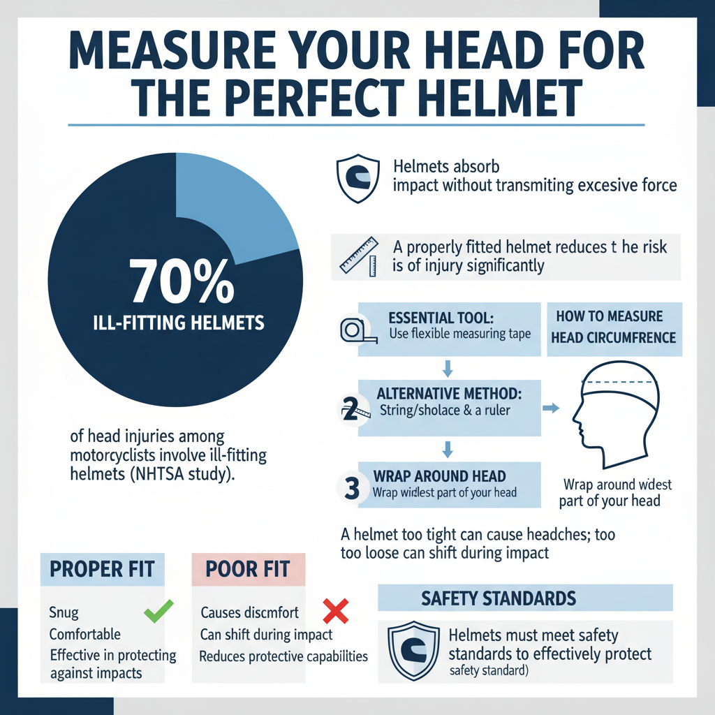 how to measure your head for a helmet - Data Infographic and Statistics