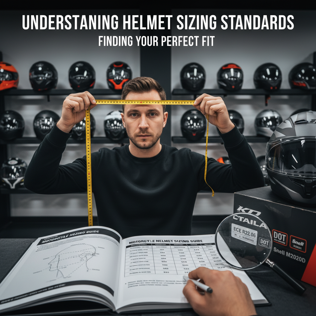 Understanding Helmet Sizing Standards - how to size your head for a motorcycle helmet