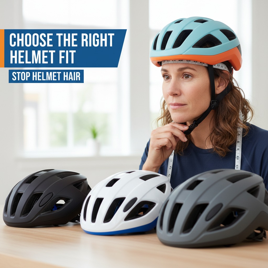 Choose the Right Helmet Fit - how to stop helmet hair