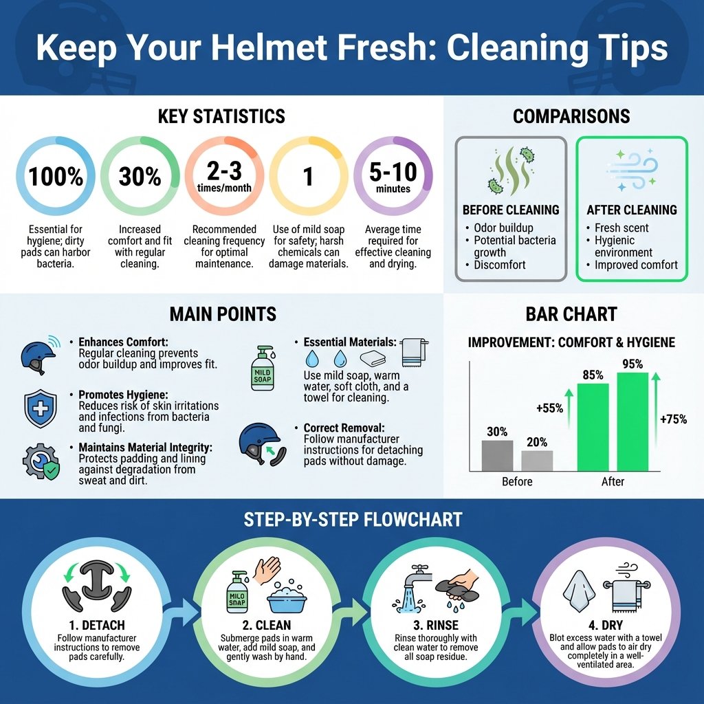 how to wash motorcycle helmet pads - Data Infographic and Statistics
