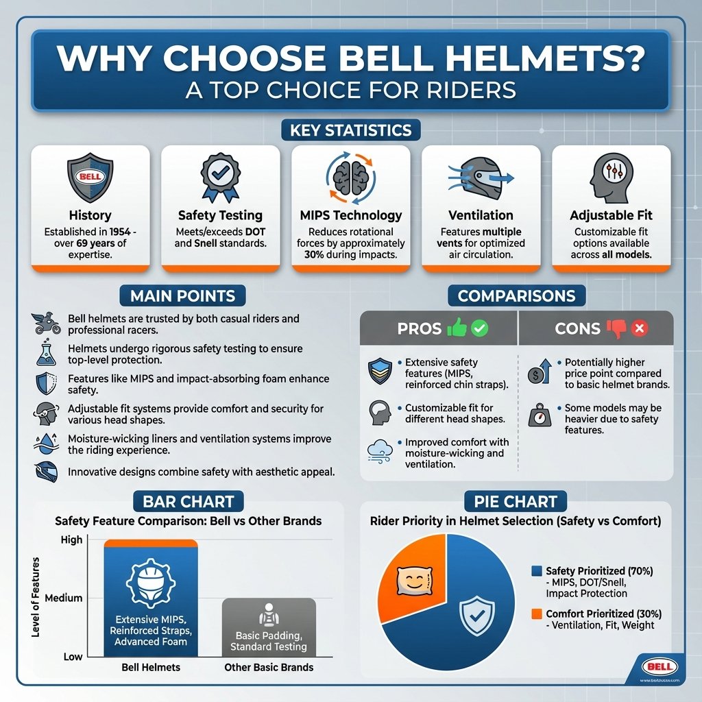 is bell a good helmet brand - Data Infographic and Statistics