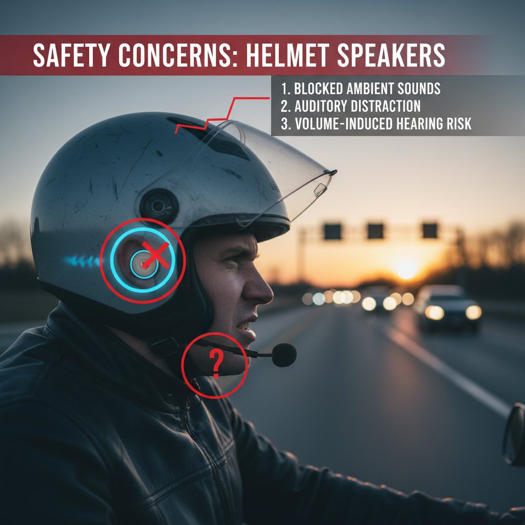 Safety Concerns with Helmet Speakers - is it illegal to have speakers in your helmet