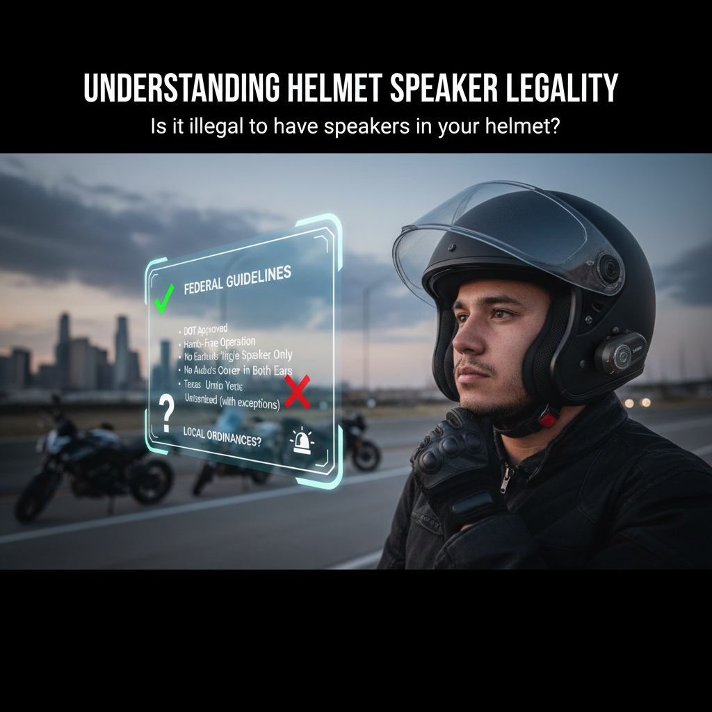 Understanding Helmet Speaker Legality - is it illegal to have speakers in your helmet