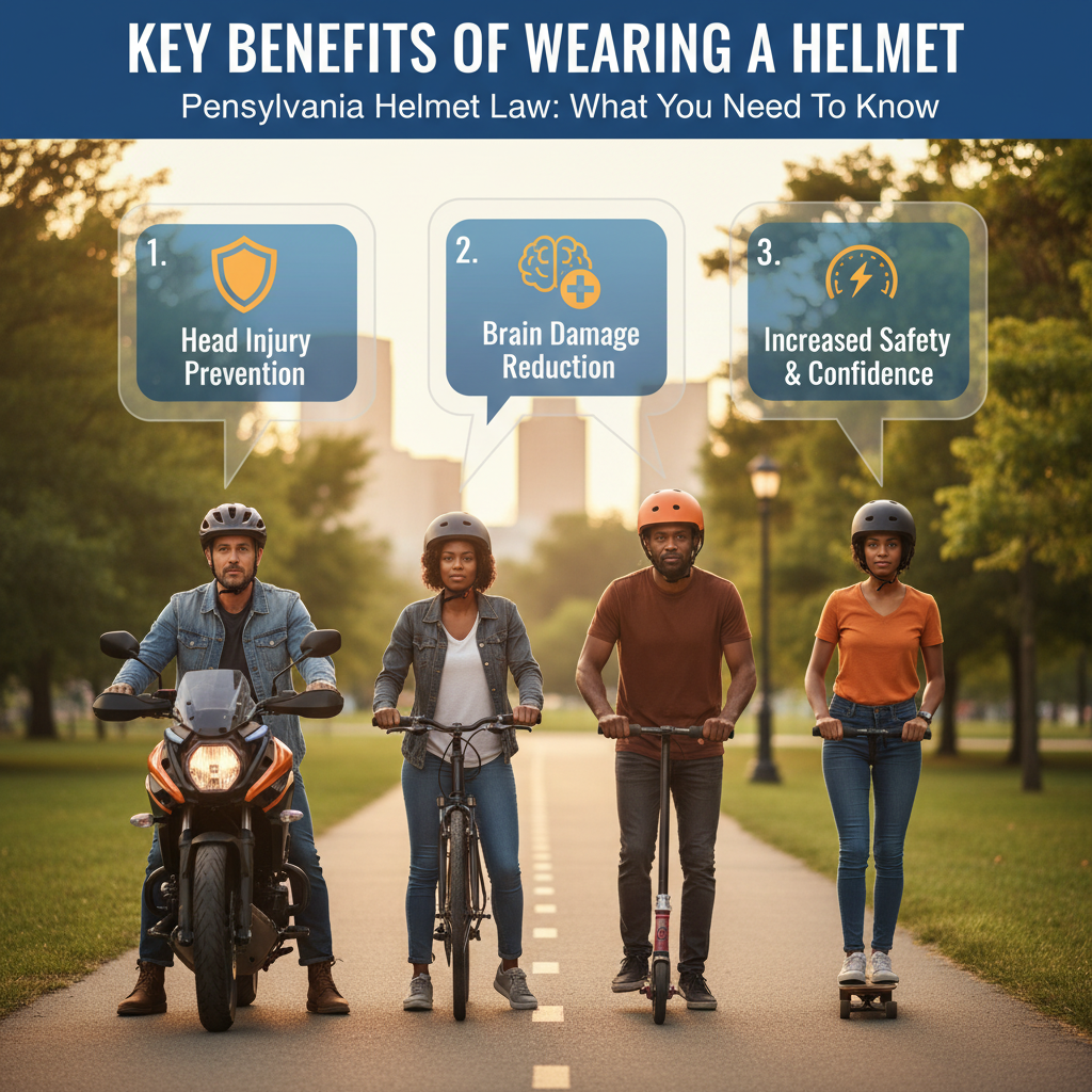 Key Benefits of Wearing a Helmet - is there a helmet law in pennsylvania