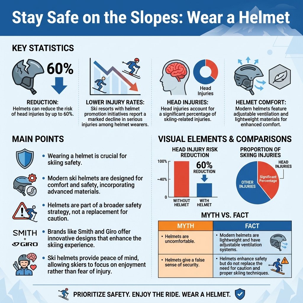 should i wear a helmet skiing - Data Infographic and Statistics