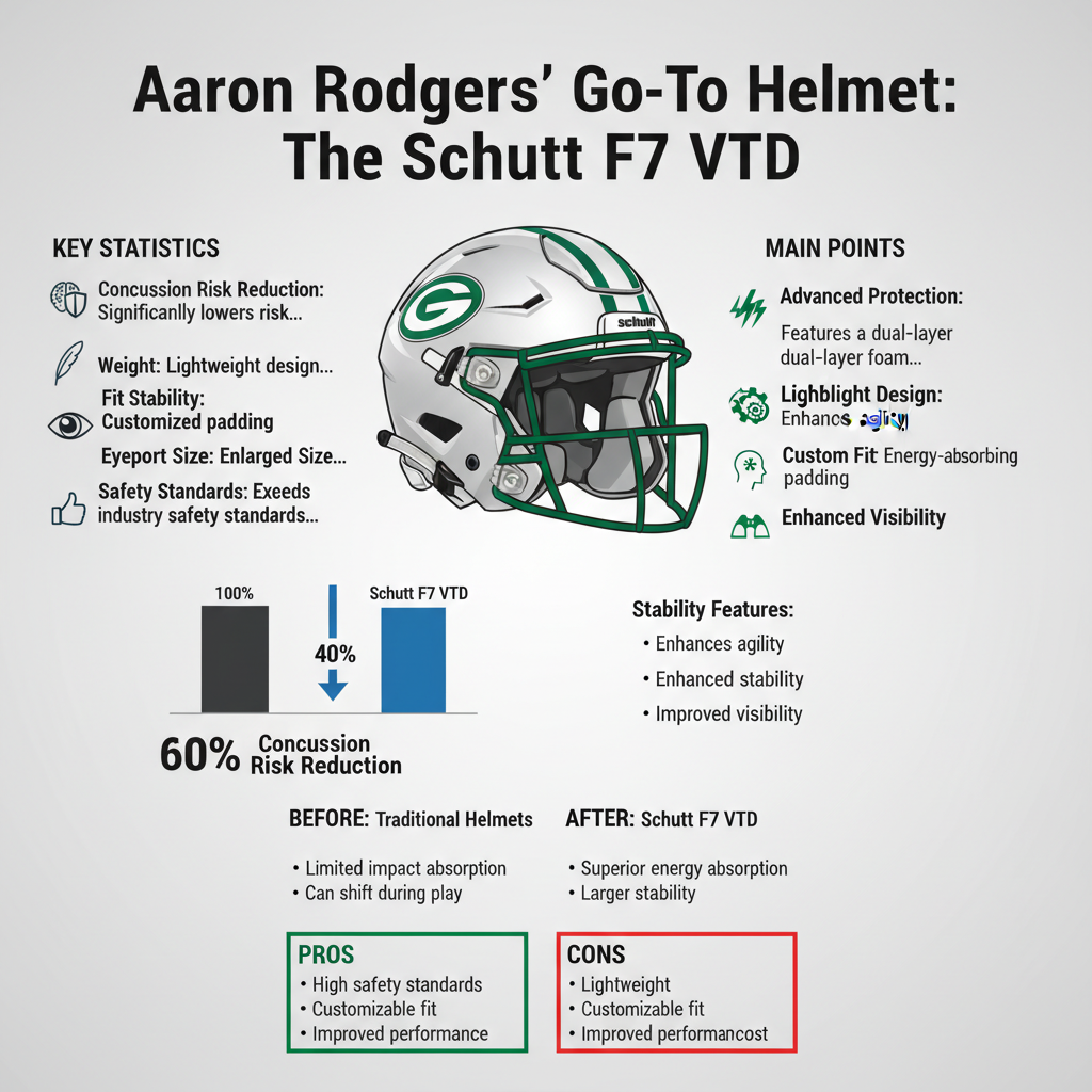 what helmet does aaron rodgers wear - Data Infographic and Statistics