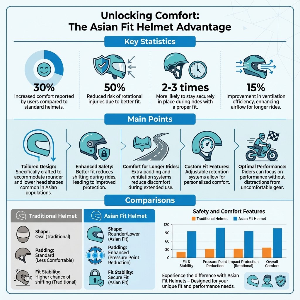 what is an asian fit helmet - Data Infographic and Statistics