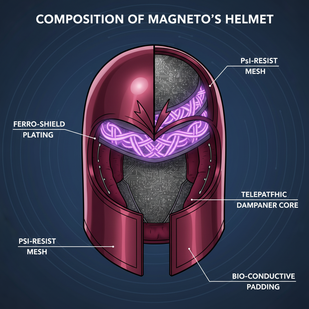 The Composition of Magneto's Helmet - what is magneto's helmet made of