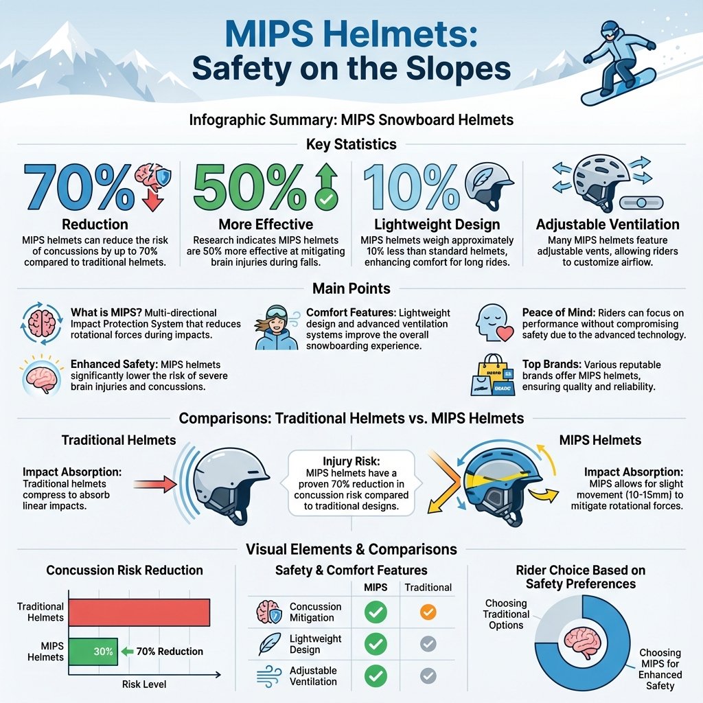 what is mips snowboard helmet - Data Infographic and Statistics