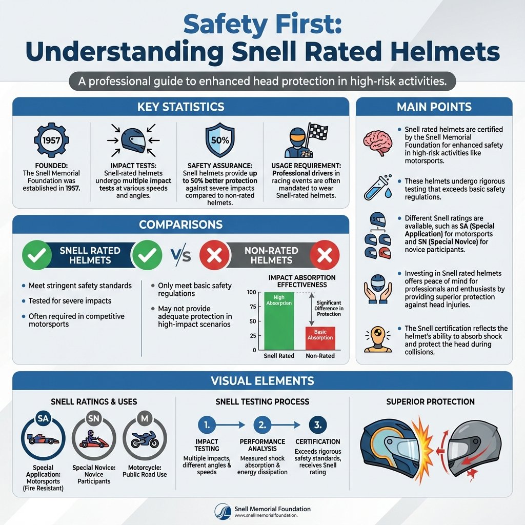what is snell rated helmets - Data Infographic and Statistics