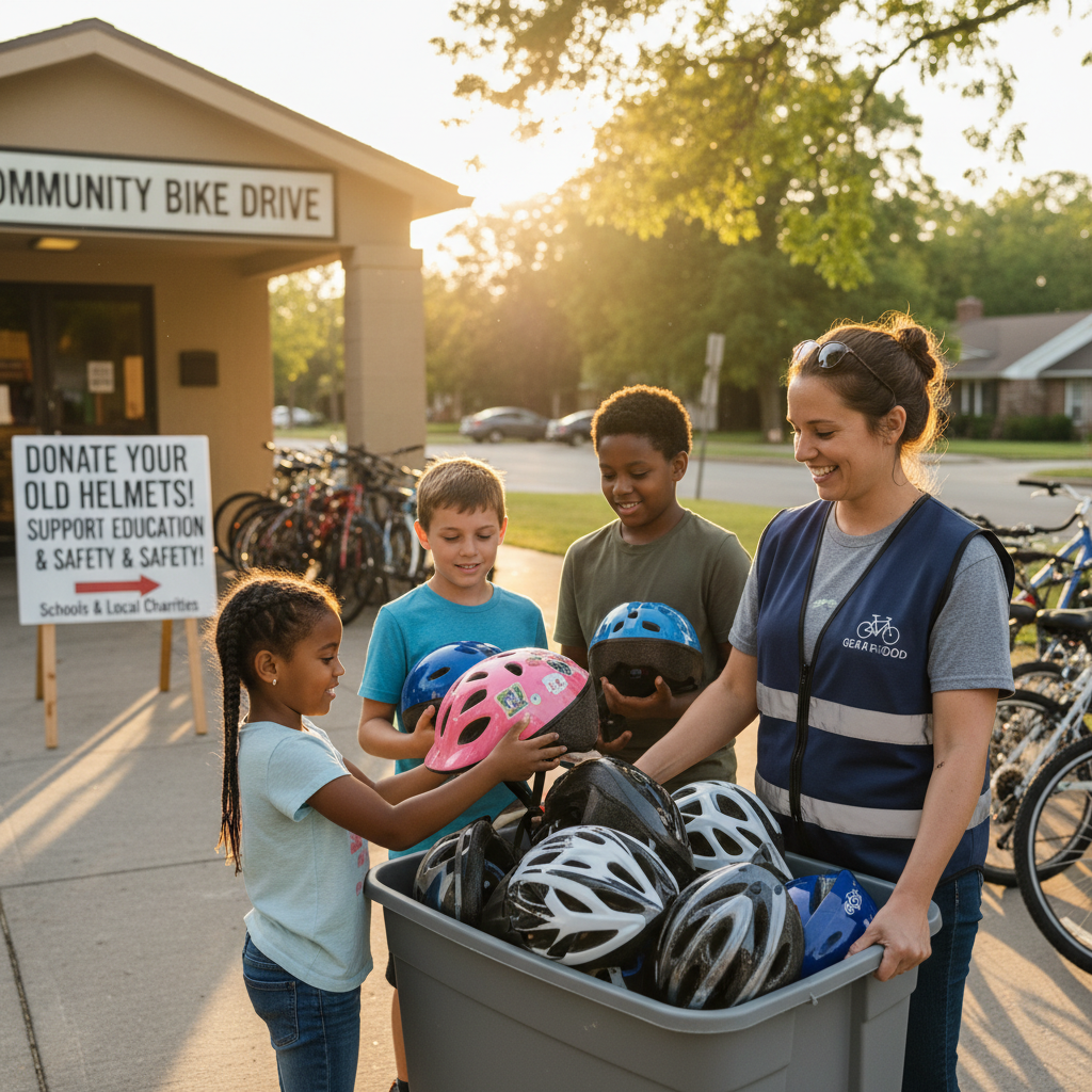 Donate to Schools or Charities - what to do with old bike helmets
