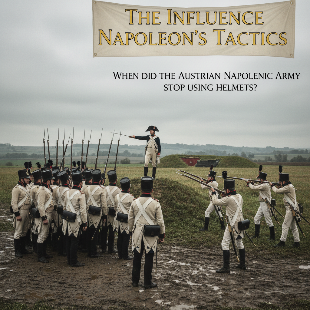 The Influence of Napoleon's Tactics - when did the austrian napoleonic army stop using helmets