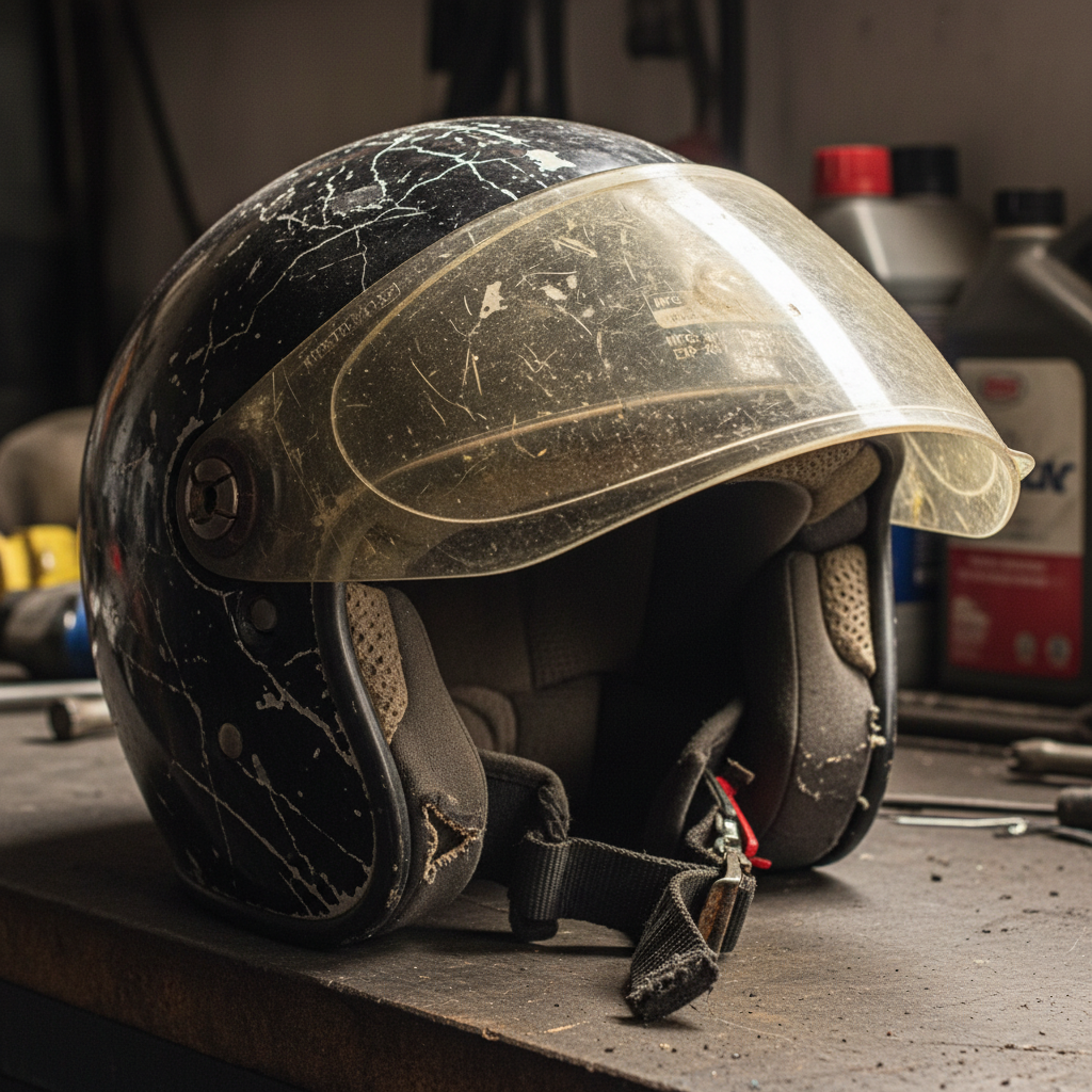 Signs of Wear and Tear - when do motorcycle helmets expire