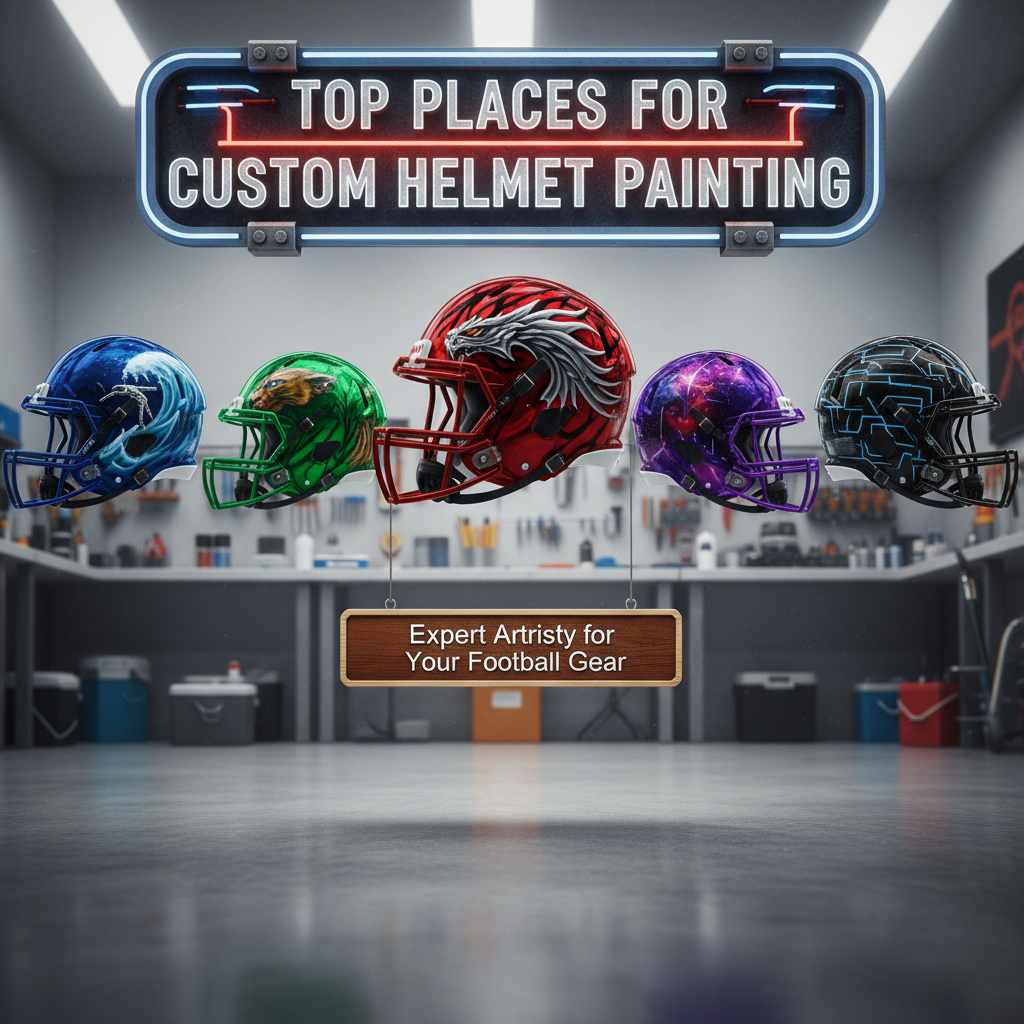 Top Places for Custom Helmet Painting - where to get football helmet painted