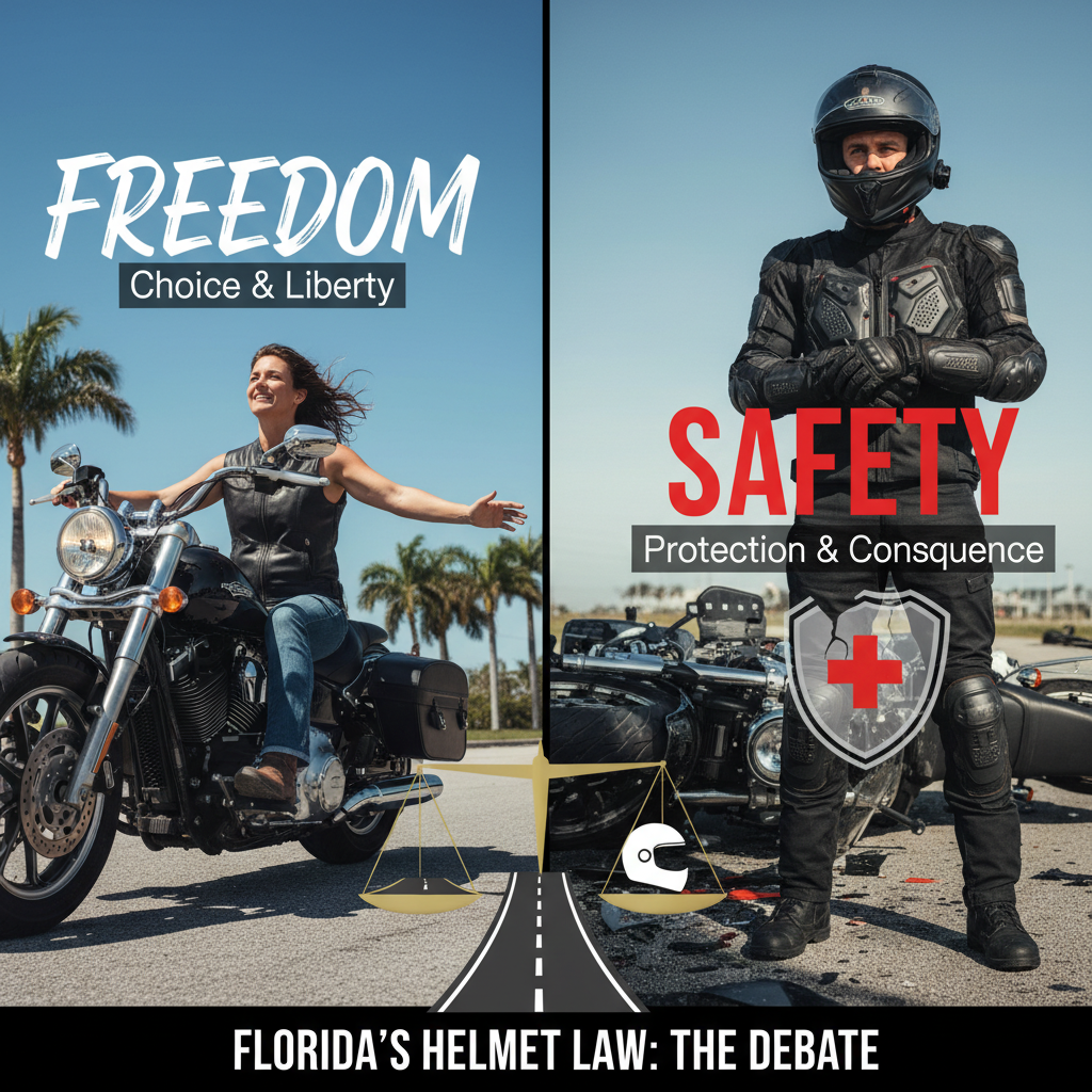 The Freedom vs. Safety Debate - why is there no helmet law in florida