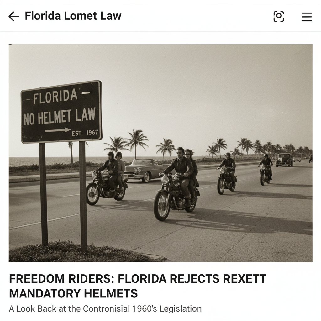 The Historical Context of Helmet Laws - why is there no helmet law in florida